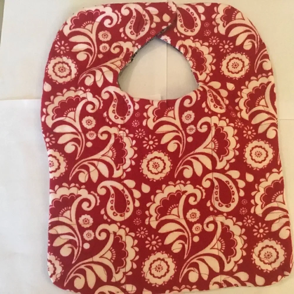 Handmade Quilted Reversible Baby Bib 3/$25